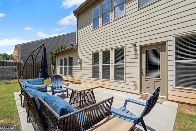 4965 Brierstone Dr, Alpharetta, GA 30004 - view of patio with an outdoor living space