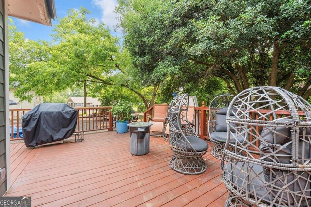 403 E Robert Toombs Ave, Washington, GA 30673 - deck with a grill
