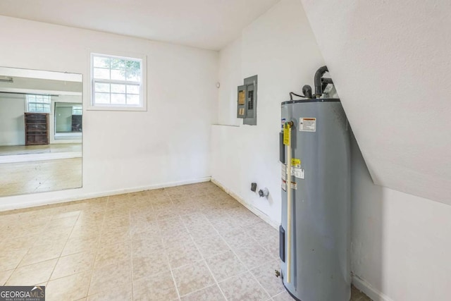 4572 Colonial Rd, Augusta, GA 30907 - utility room featuring water heater and electric panel