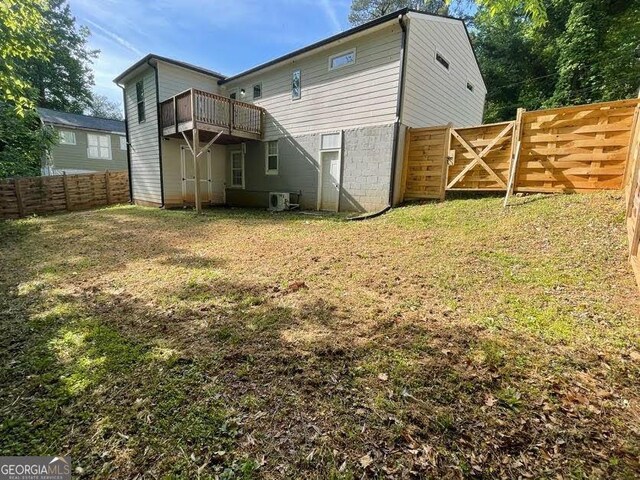 185 Glenrose Cir SW, Atlanta, GA 30354 - rear view of property featuring a deck