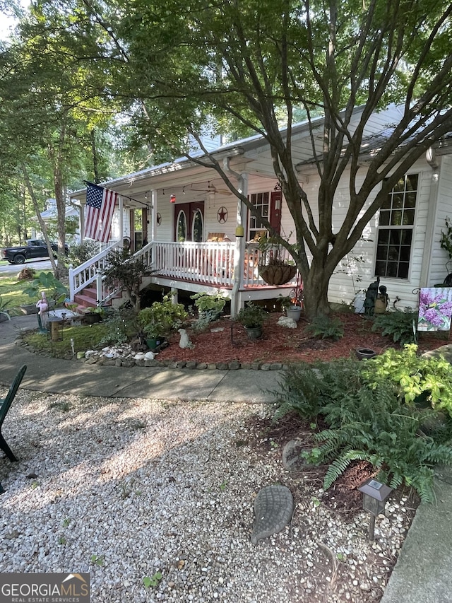 130 Westfork Dr, Newnan, GA 30263 - view of front of house with a porch