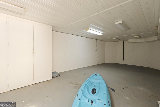 515 Youmans Rd, Midway, GA 31320 - below grade area featuring concrete block wall