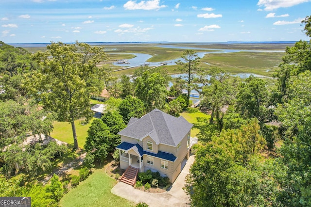 515 Youmans Rd, Midway, GA 31320 - view from above of property with a large body of water