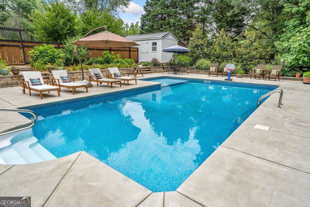 1280 Trinity Church Rd, Canton, GA 30115 - view of pool featuring a patio area
