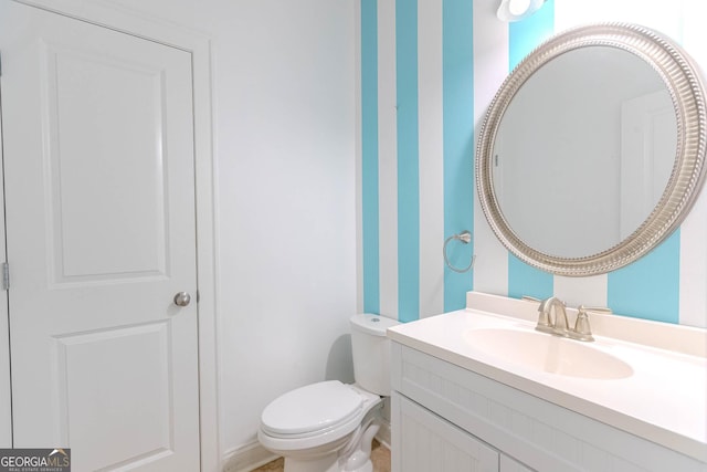 3758 Lake Haven Way, Atlanta, GA 30349 - half bathroom with vanity and toilet