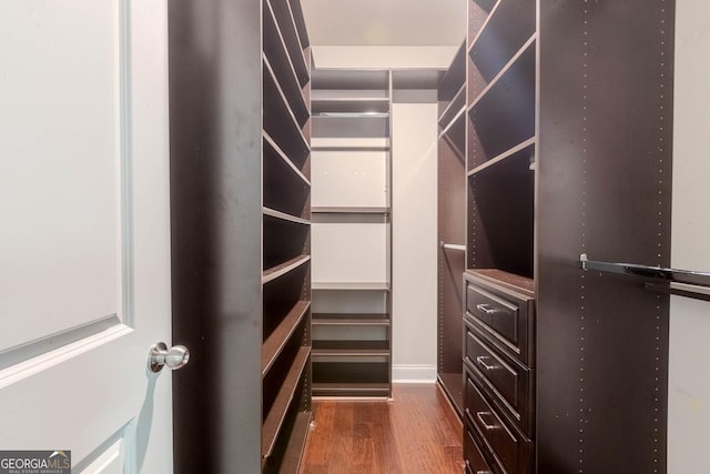 3758 Lake Haven Way, Atlanta, GA 30349 - spacious closet with dark wood-style flooring