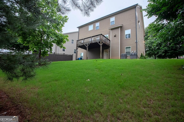 3758 Lake Haven Way, Atlanta, GA 30349 - back of property with a deck