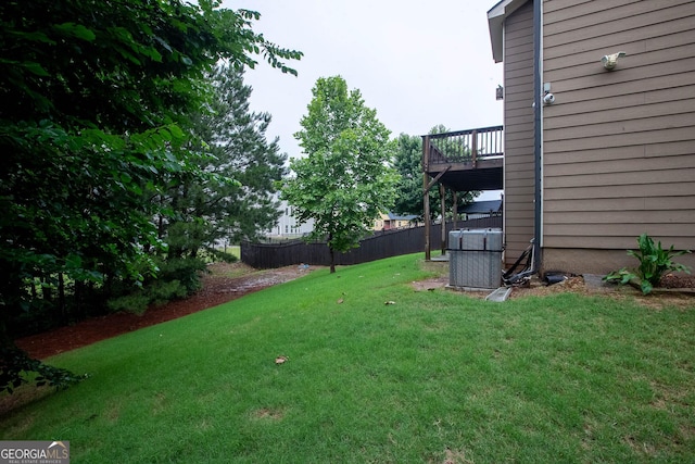 3758 Lake Haven Way, Atlanta, GA 30349 - view of yard featuring a wooden deck