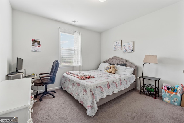3755 Gardenside Ct, Alpharetta, GA 30004 - carpeted bedroom featuring baseboards and a desk