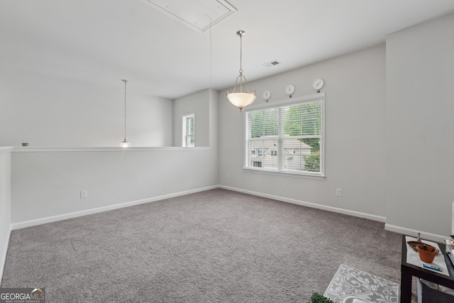 3755 Gardenside Ct, Alpharetta, GA 30004 - carpeted spare room with attic access and baseboards