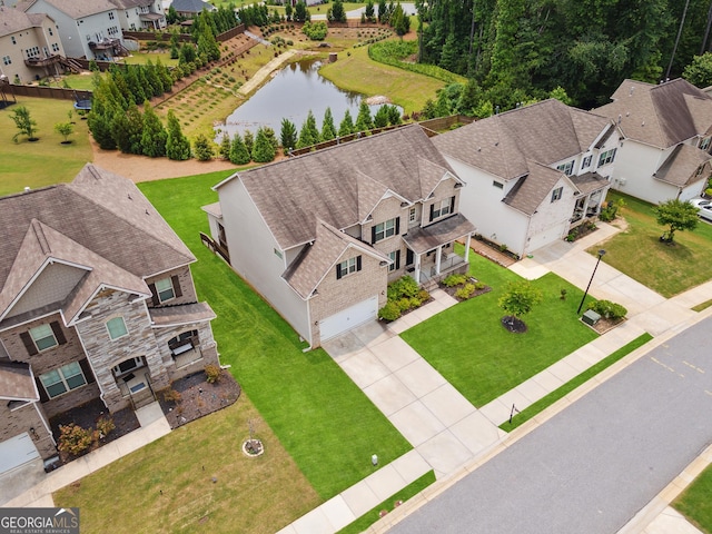3755 Gardenside Ct, Alpharetta, GA 30004 - aerial view of residential area featuring a nearby body of water