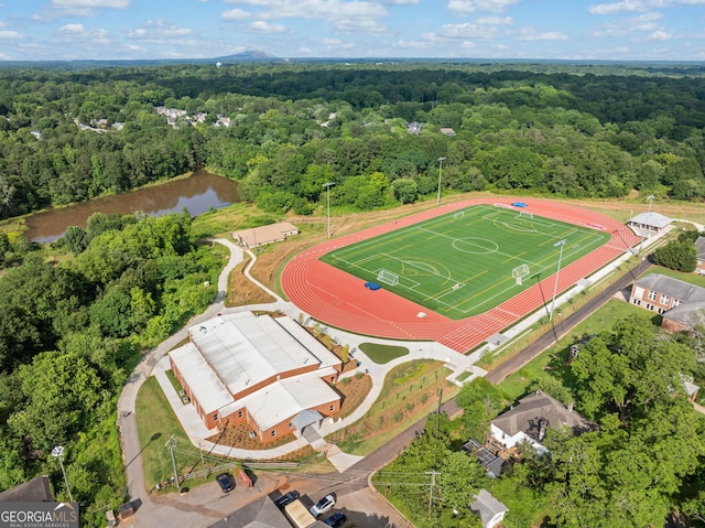 451 S Columbia Dr, Decatur, GA 30030 - bird's eye view of a heavily wooded area