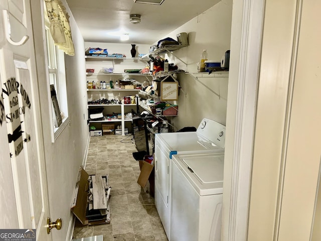 3272 Horace Rd, Bowman, GA 30624 - laundry area featuring separate washer and dryer