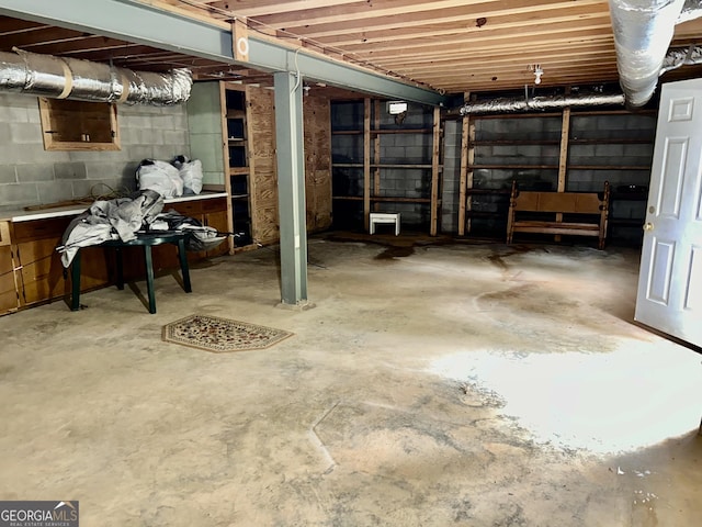 3272 Horace Rd, Bowman, GA 30624 - view of unfinished below grade area
