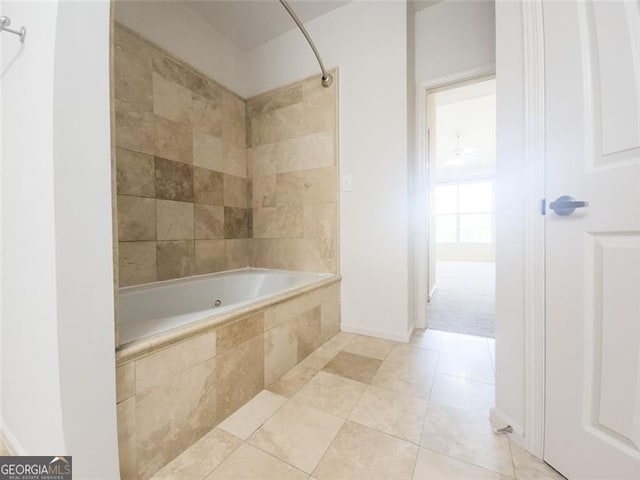 200 Renaissance Pkwy NE Unit 310, Atlanta, GA 30308 - full bathroom featuring a combined bath / shower with jetted tub and tile patterned floors