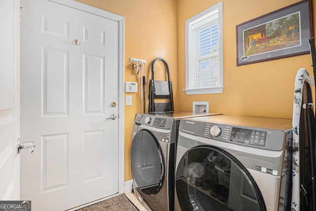 4445 Vanadium Bnd, Cumming, GA 30040 - laundry room featuring separate washer and dryer