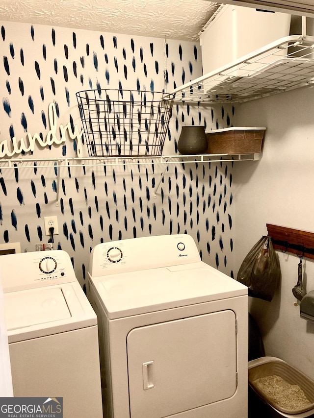 4863 Beacon Ridge Ln, Flowery Branch, GA 30542 - washroom featuring independent washer and dryer