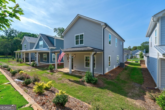 663 Oglethorpe Ave, Athens, GA 30606 - view of front of property with covered porch, a standing seam roof, and a metal roof