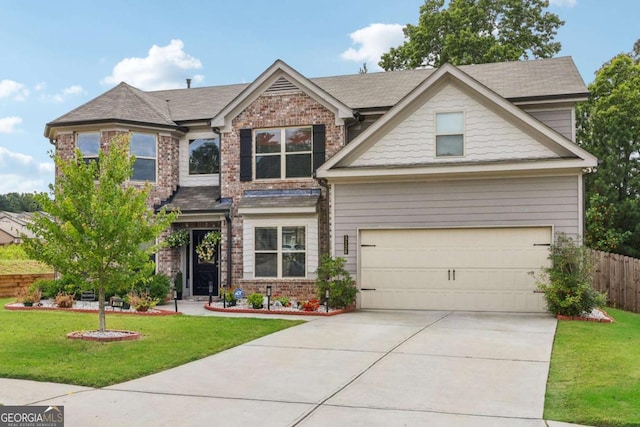 3126 Cove View Ct, Dacula, GA 30019 - craftsman-style home featuring driveway, brick siding, and an attached garage