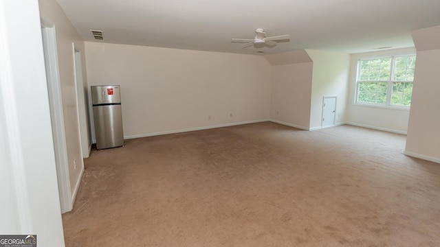 219 Periwinkle Way, Pendergrass, GA 30567 - empty room with ceiling fan, light carpet, and baseboards