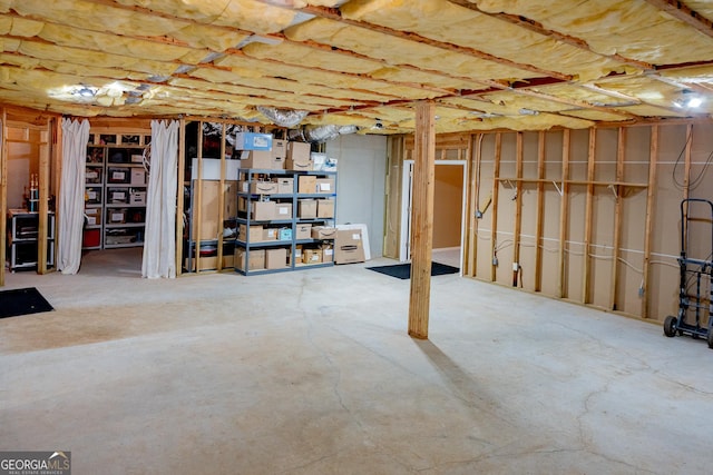 219 Periwinkle Way, Pendergrass, GA 30567 - view of unfinished below grade area