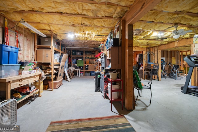 2059 Ivey Chase Dr, Dacula, GA 30019 - unfinished below grade area featuring a workshop area