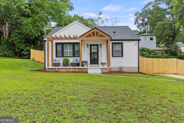 528 Allendale Dr, Decatur, GA 30032 - view of front facade with covered porch, roof with shingles, and brick siding