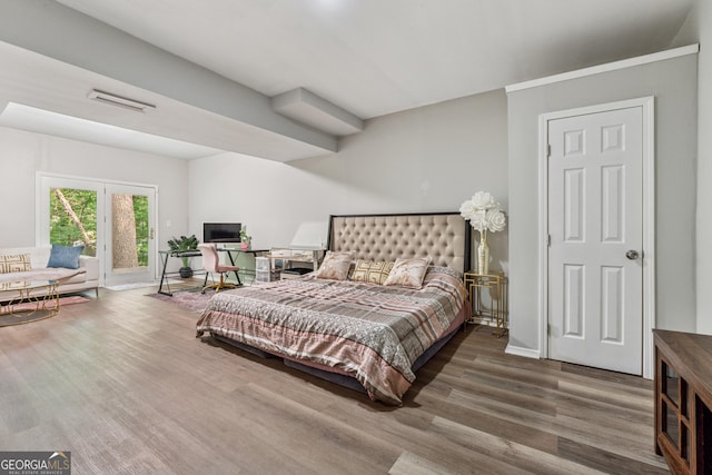 1720 Little Willeo Rd, Marietta, GA 30068 - bedroom featuring wood finished floors and access to outside