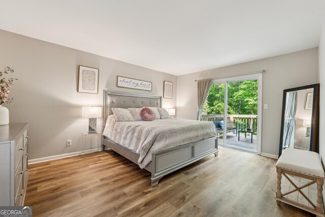 1720 Little Willeo Rd, Marietta, GA 30068 - bedroom with access to exterior and light wood-type flooring