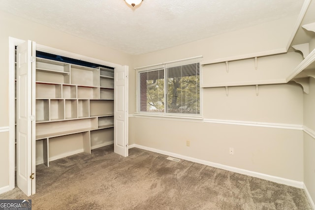 2624 Windridge Dr, Acworth, GA 30102 - unfurnished bedroom featuring carpet floors, a textured ceiling, and a closet