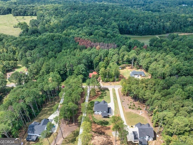 83 Beech Creek Cir, Winder, GA 30680 - aerial view of property and surrounding area with a forest