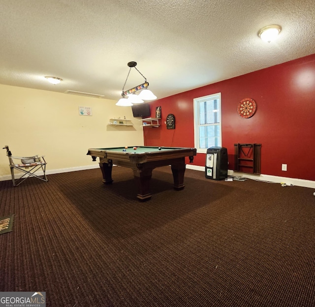 1214 Tucker Rd, Perry, GA 31069 - playroom featuring carpet, billiards table, and baseboards