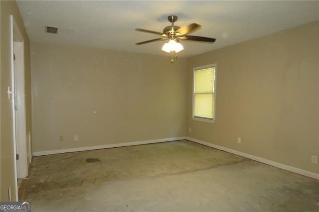490 Culberson St SW, Atlanta, GA 30310 - spare room featuring baseboards and a ceiling fan