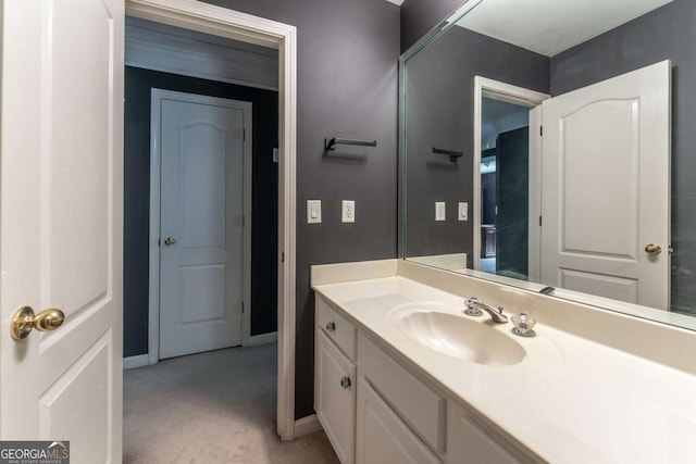 3801 Stonebriar Ln, Duluth, GA 30097 - bathroom with vanity and baseboards