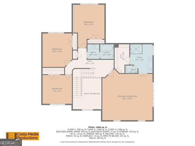 3801 Stonebriar Ln, Duluth, GA 30097 - home floor plan