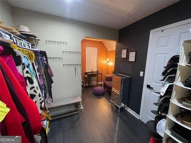 2030 Hydrangea Ln, Austell, GA 30106 - spacious closet with dark wood-style flooring