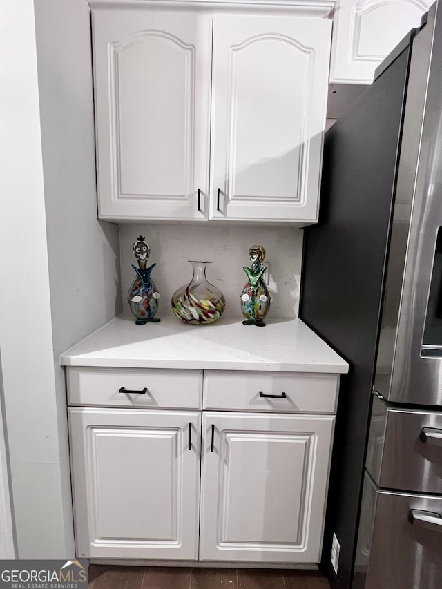 212 Teepee Trl, Whitesburg, GA 30185 - bar with stainless steel refrigerator with ice dispenser