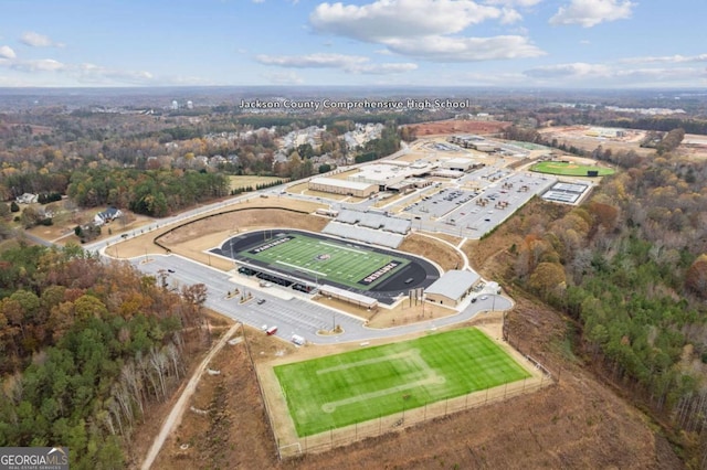 4300 Links Blvd, Jefferson, GA 30549 - aerial view of property and surrounding area