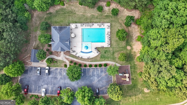 8 Saint Charles Ave, Sharpsburg, GA 30277 - aerial view of a pool area