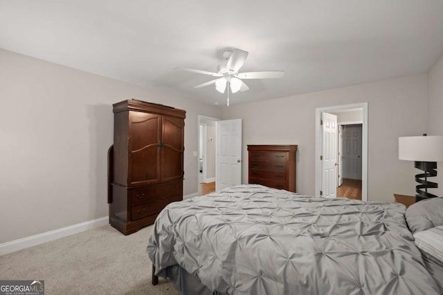 1672 Meadow Lark Ln, Gainesville, GA 30501 - bedroom with ceiling fan and light carpet