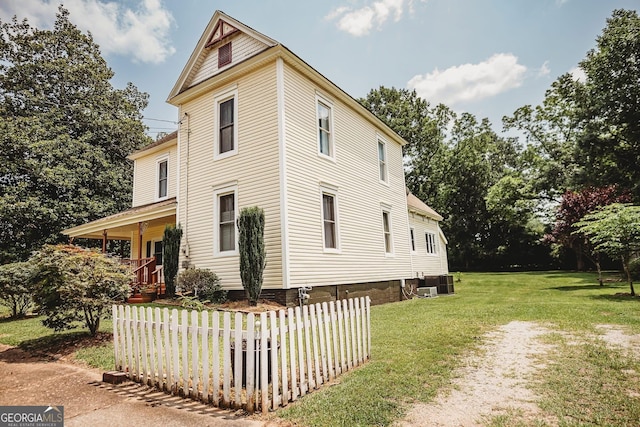 428 Elm St, Barnesville, GA 30204 - view of side of home with a yard and cooling unit