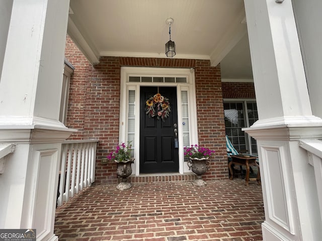 2123 Floral Ridge Dr, Dacula, GA 30019 - property entrance with brick siding and a porch