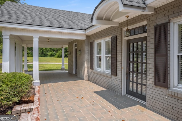 7443 Church St, Bartow, GA 30413 - covered porch with a lawn