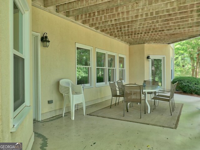 307 Worthing Ln, Mcdonough, GA 30253 - view of patio / terrace featuring outdoor dining area