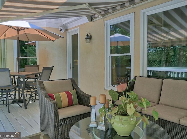 307 Worthing Ln, Mcdonough, GA 30253 - deck with outdoor dining area