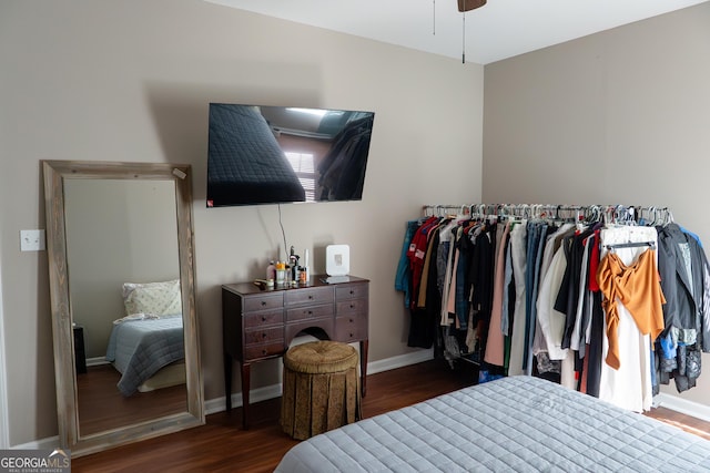 4046 Creekview Ridge Dr, Buford, GA 30518 - bedroom featuring wood finished floors and baseboards