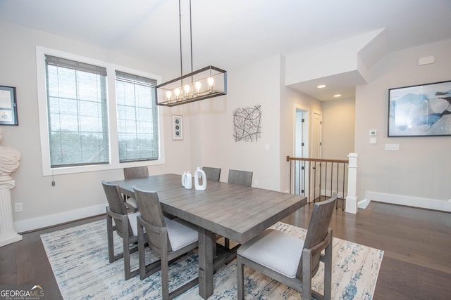 1 Newnan Views Cir, Newnan, GA 30263 - dining room with baseboards, wood finished floors, and recessed lighting