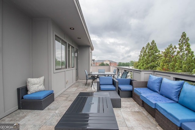 1 Newnan Views Cir, Newnan, GA 30263 - view of patio / terrace with an outdoor hangout area and outdoor dining area