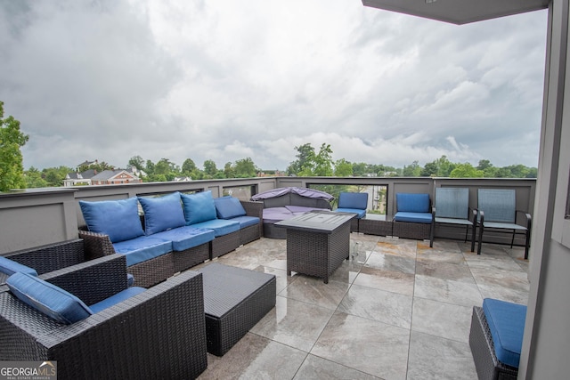 1 Newnan Views Cir, Newnan, GA 30263 - view of patio featuring an outdoor hangout area
