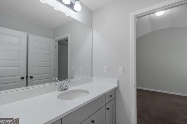 420 Tavistock Ct, Mcdonough, GA 30252 - bathroom with vanity and baseboards